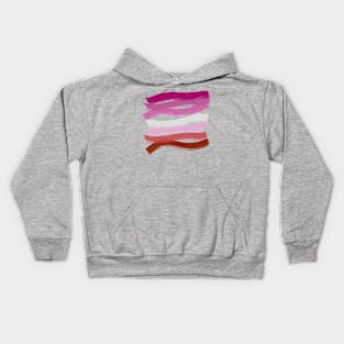 Pride Paint Lesbian 2 Kids Hoodie